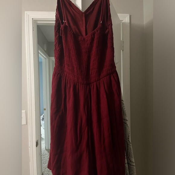 Dark Red Maurices Floral Romper - Picture 3 of 4